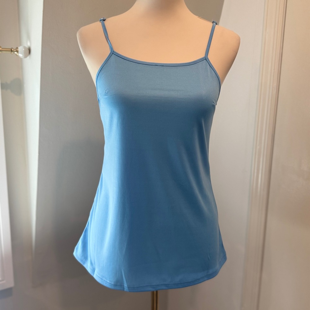 ANNIEWEAR Baby Blue Camisole Tank Top Adjustable Straps Essential | Size S NWT